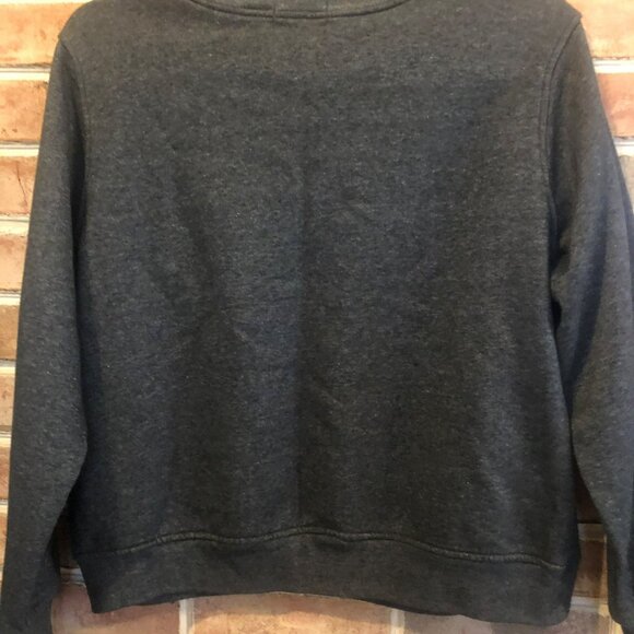 Shenanigans Petite Sweatshirt Embroidered Butterflies Grey Vtg Grandmacore - Picture 4 of 6